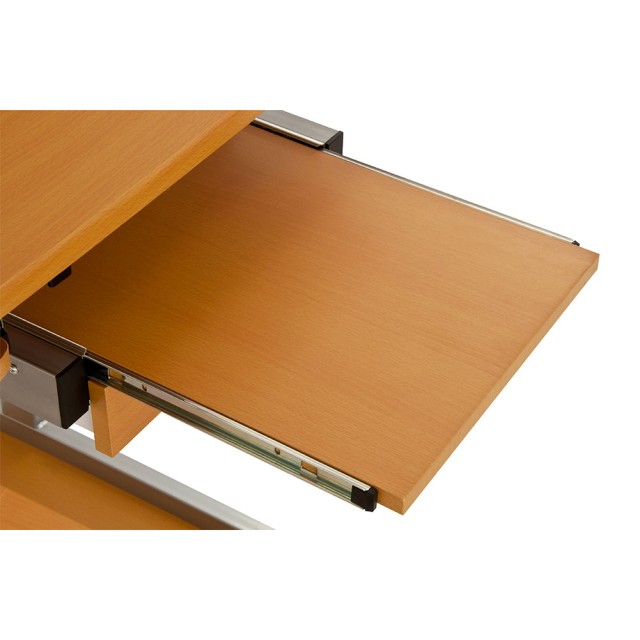 BAKAJI Πρακτικό  Γραφείο 96 x 90 x 56 cm σε Δρυ και Ασημί 02838564