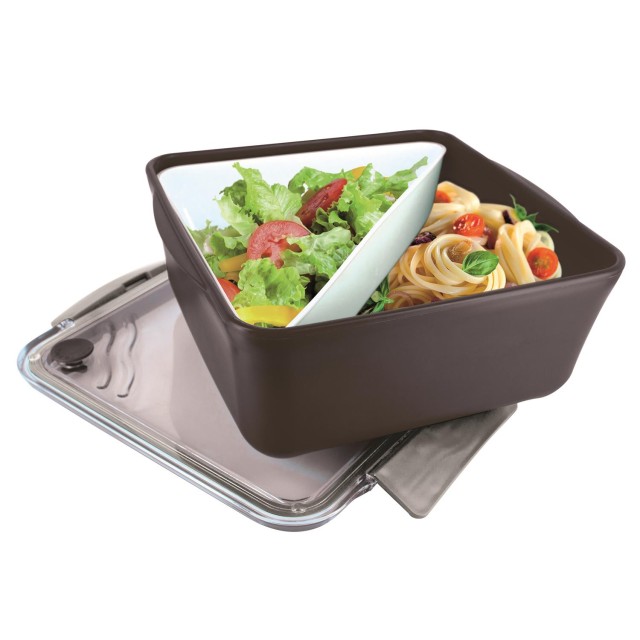 Cook Concept Πλαστικό Φαγητοδοχείο με Αφαιρούμενο Διαμέρισμα και Βα...