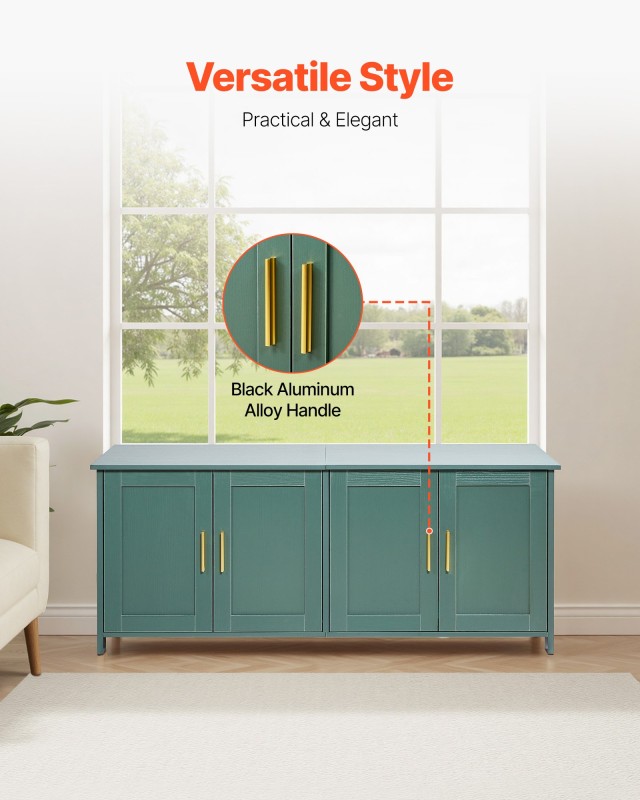 VEVOR Πράσινη Ξύλινη Ντουλάπα Τουαλέτας με 4 Πόρτες & 2 Εισόδους J... VEVOR Πράσινη Ξύλινη Ντουλάπα Τουαλέτας με 4 Πόρτες & 2 Εισόδους J...