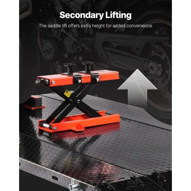 VEVOR Πνευματικός Αναβατόρι Μοτοσυκλέτας 1500lb με Αποσπώμενο Πάγκο...