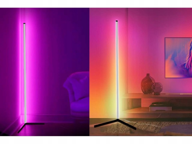Verk group Γωνιακή RGB LED Λάμπα Νυχτερινού Σταντ για το Υπνοδωμάτι...