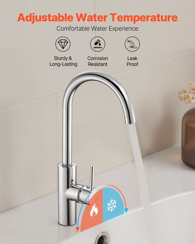 VEVOR Αυτόματος Αισθητήρας Μπαταρίας Νιπτήρα - Χρώμιο, 15.6 DLTDGSD...