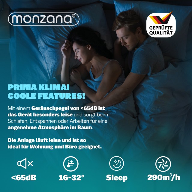 Φορητό Κλιματιστικό MZKA2000 780 W με Τηλεχειριστήριο 7.000 Λευκό BTU 109615 Monzana
