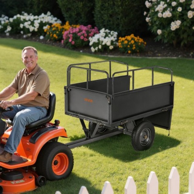 VEVOR Ατσάλινο Κάρο 17 Κυβ. Πόδια 600LB για ATV/UTV Ρυμουλκούμενο Β...