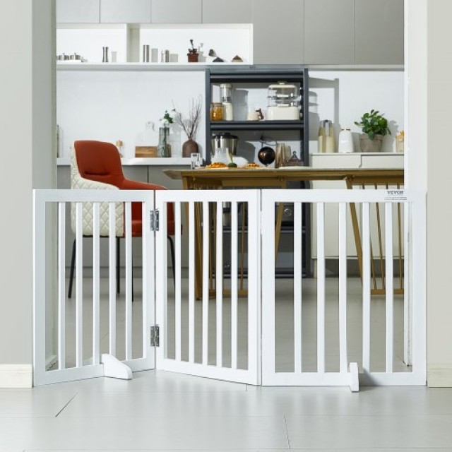 Πτυσσόμενη Λευκή Πύλη Κατοικιδίων VEVOR 24x60 εκ.  KZDMZCWMBSMZ75YGXV0