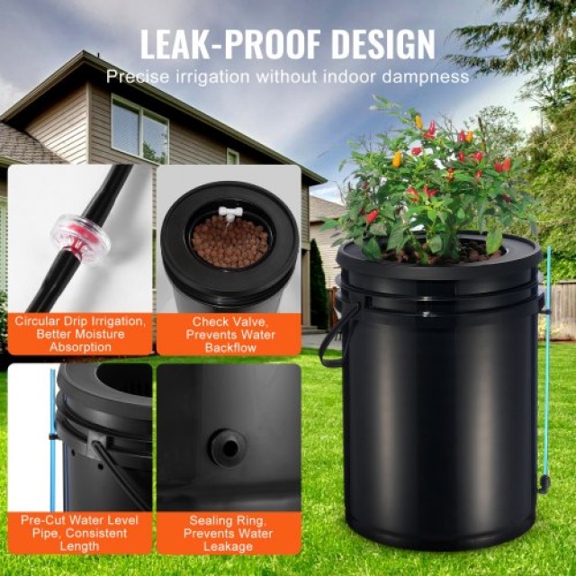 VEVOR Σύστημα Υδροπονίας DWC με 4 Κάδους  SSSPXT4T8INKT37WZV2