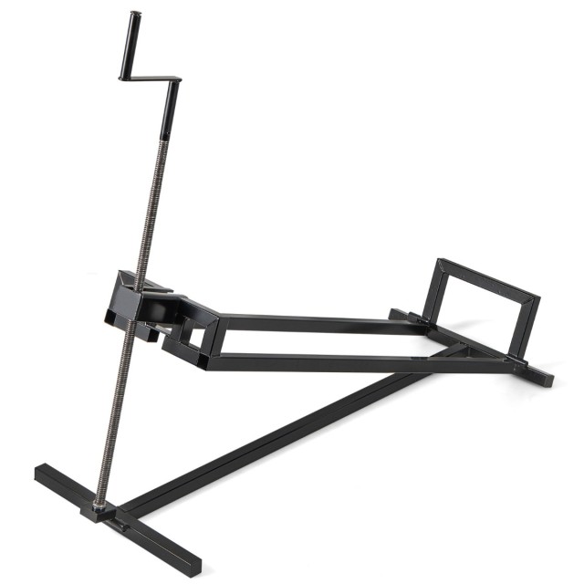 Costway Ρυθμιζόμενη Αναδιπλούμενη Ηλεκτρική Ανυψωτική Πλατφόρμα Μαύ...