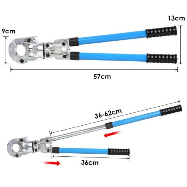 VEVOR Εργαλείο Πρεσαρίσματος Χαλκοσωλήνων 12-28mm, Σιαγόνες TH 16-32mm, Κεφαλή 360°  YGQ12-28MM0000001V0
