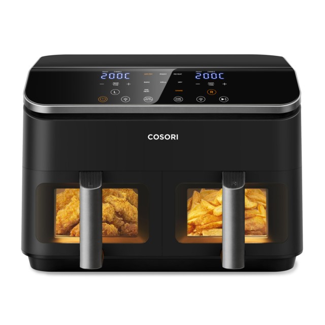 COSORI Διπλή Φριτέζα Αέρος Dual Basket CAF-R901, 8.5L, Μαύρη  CAF-R...