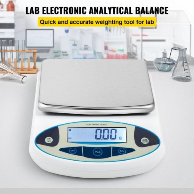 Ζυγός Ακριβείας VEVOR 5000g x 0.01g για Εργαστήριο και Κοσμήματα  FX5000GX0.01GKGEMV2