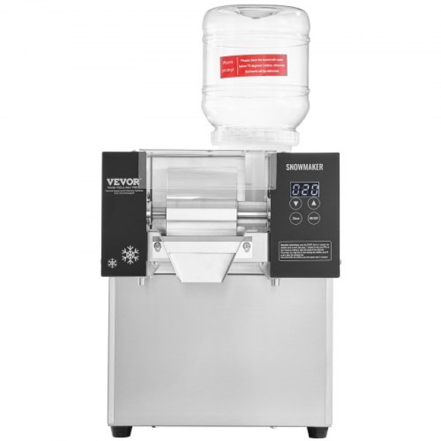 VEVOR  Επαγγελματική Μηχανή Πάγου Snowflake 375LBS/24H Ανοξείδωτη γ...