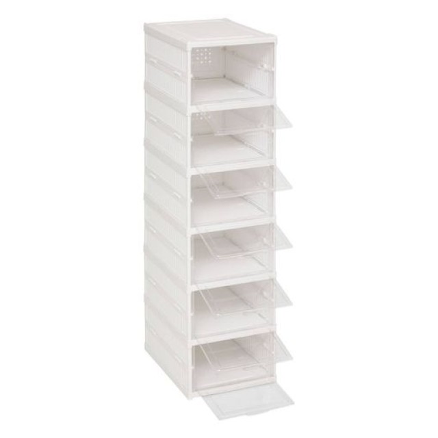 5FIVE Simply smart Πτυσσόμενη Λευκή Παπουτσοθήκη 25.5 x 35.5 x 108 ...