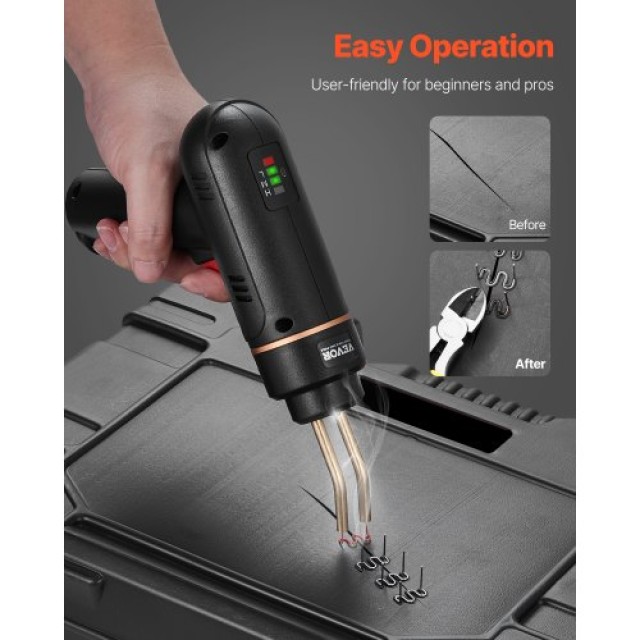 VEVOR Ασύρματο Πλαστικό Πιστόλι Συγκόλλησης 120W με 400 Συνδετήρες SLHJHQDCK120EOKVKV9