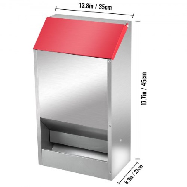 VEVOR Γαλβανισμένη Ταΐστρα Πουλερικών 30lbs Ανθεκτική και Αδιάβροχη  JQWSQ30BFXDGXM001V0