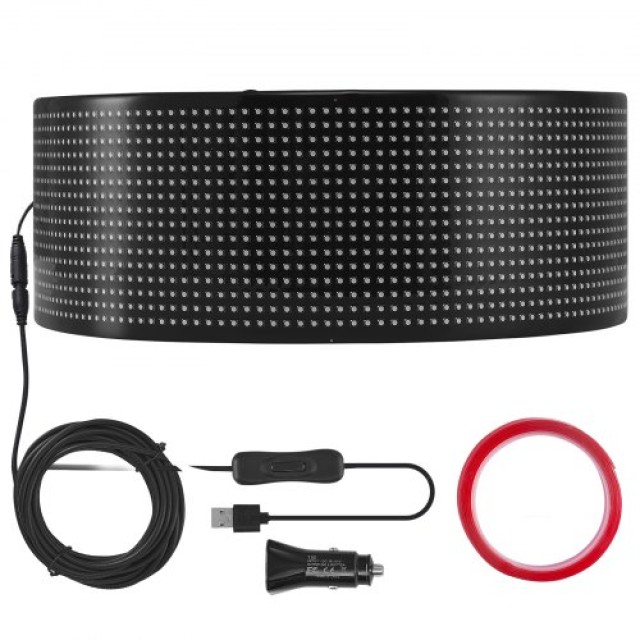 Προγραμματιζόμενη LED Πινακίδα VEVOR 68x12cm P6 Πλήρους Χρώματος  RXGDBZP27X5IHAZHIV9