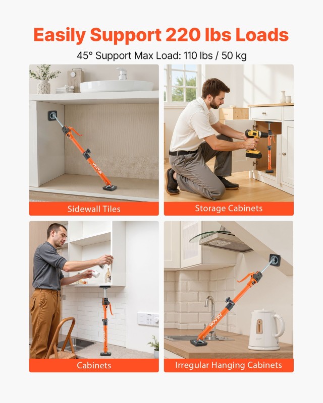 VEVOR Ρυθμιζόμενος Υποστηρικτικός Πόλος Ντουλαπιών 48-75 εκ., Σετ 2... VEVOR Ρυθμιζόμενος Υποστηρικτικός Πόλος Ντουλαπιών 48-75 εκ., Σετ 2...