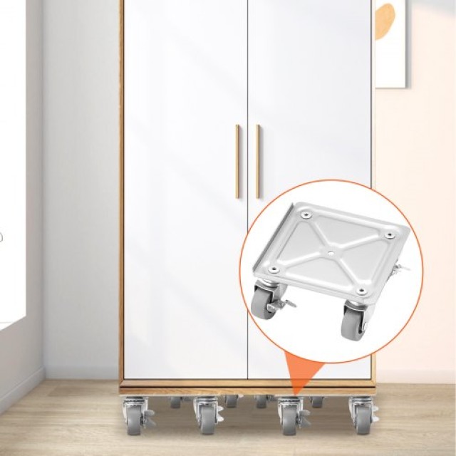 VEVOR Καρότσι Επίπλων με Ρόδες 360° & Χάλυβα, 500 lbs Ικανότητα Μεταφοράς  JYXTKH4500LBSW6MUV0
