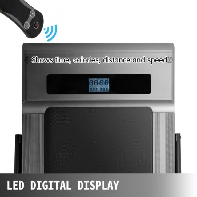 VEVOR Διάδρομος Γραφείου με LED και Τηλεχειριστήριο (Ασημί, με Χειρολαβή)  ZBJYSDFS000000001V2