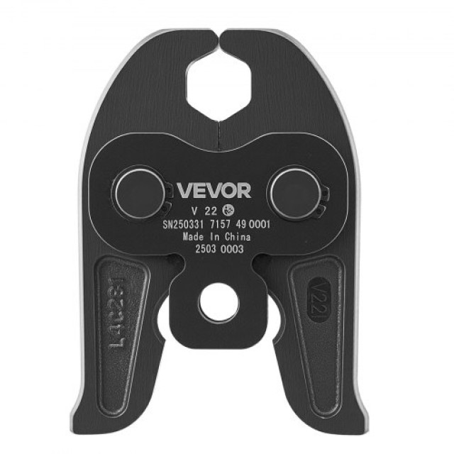 VEVOR Πιεστική Σιαγόνα V22 22mm για Αγωγούς Ανοξείδωτου Χάλυβα V-Tύ...