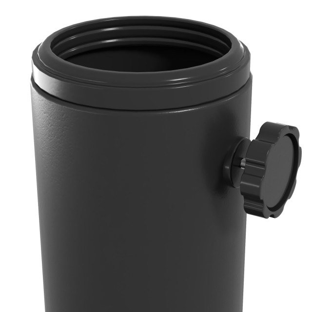 Outsunny στρογγυλή βάση ομπρέλας Ø43cm 13kg σε τσιμέντο για κοντάρια 38mm και 48mm, Μαύρο 84D-281V00BK