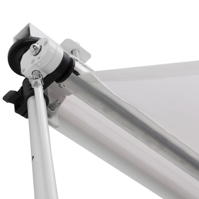 Outsunny Τέντα τοίχου με πόντους στήριξης Λευκό 300x150cm 840-183WT