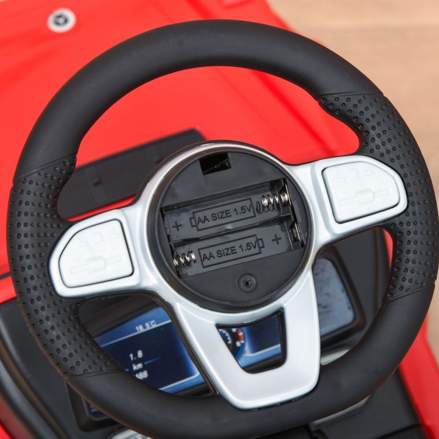 HOMCOM Push μοντέλο αυτοκινήτου Mercedes-Benz G350 για παιδιά 12-36 μηνών, κόκκινο 370-163RD