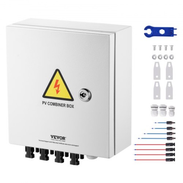 VEVOR Κουτί Συνδυασμού Ηλιακών 4 Σειρών 15A IP65  GFHLX4HL15ATMYRICY3