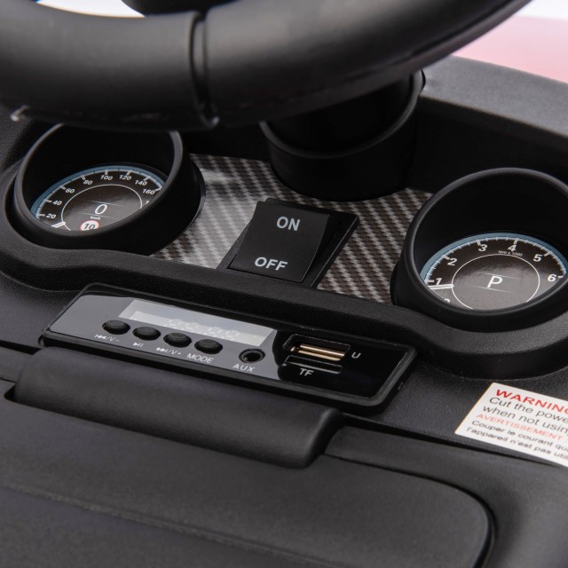 AIYAPLAY  Παιδικό Αυτοκίνητο με Άδεια Land Rover 6V, Ηλεκτρική και Χειροκίνητη Λειτουργία, Ταχύτητα 3km/h, Κόκκινο  370-341V90RD