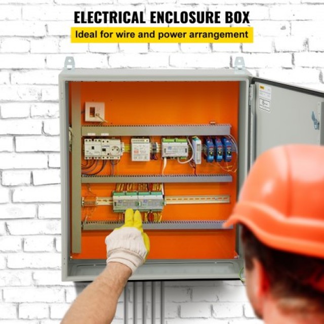 Ηλεκτρικό Περίβλημα VEVOR 24 x 24 x 12, NEMA 4, IP65, Αδιάβροχο & Ανθεκτικό στη Σκόνη, από Χάλυβα, για Εξωτερική & Εσωτερική Χρήση  TUL60X60X30CMB2JPV0