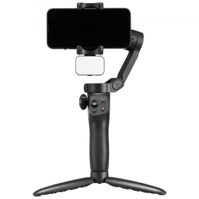 VEVOR Σταθεροποιητής Gimbal 3 Αξόνων για Κινητά με Μαγνητικό Φωτισμ...