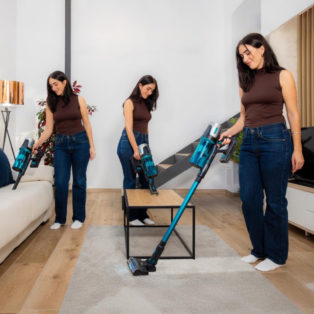CECOTEC  Ασύρματη Σκούπα Conga Rockstar 1500 Horizon X-Treme XL με 215W, 60 Αυτονομία, Μικτή Βούρτσα, Parallel Cyclone System, Δοχείο 600ml  CEC-102266