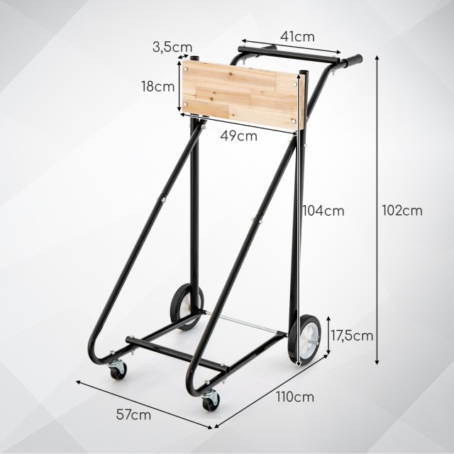 Costway Ροδάκια Στήριξης Εξωλέμβιου Κινητήρα 150 KG TL35684