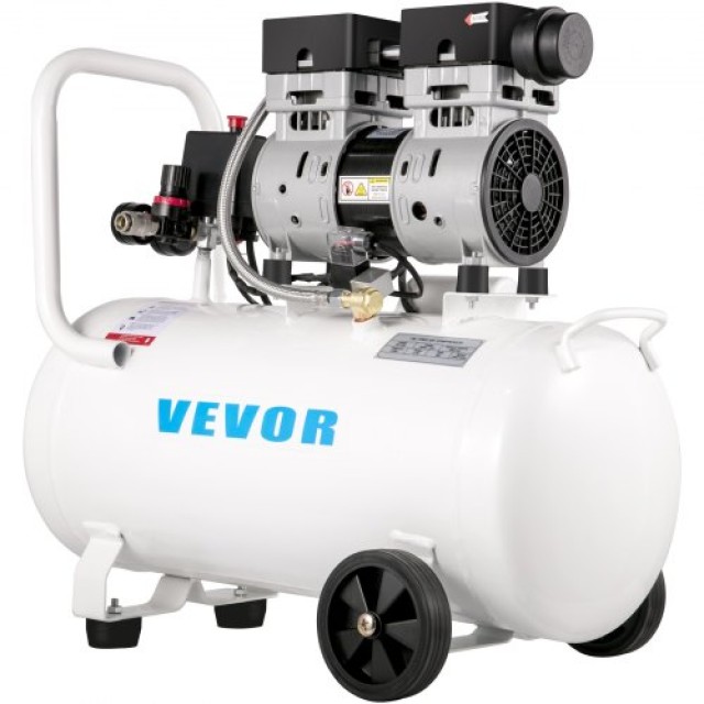 Συμπιεστής Αέρος VEVOR 11L, 1HP, Αθόρυβος, Χωρίς Λάδι, 8 bar  WSKYJ...