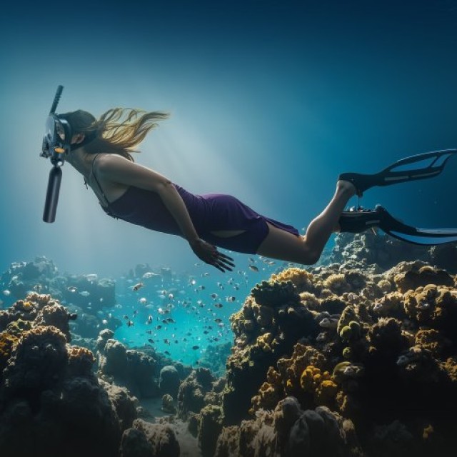 VEVOR Σετ Κατάδυσης 0.5L με Μάσκα Snorkel QSYQP05L1GYQ5YQU4V0