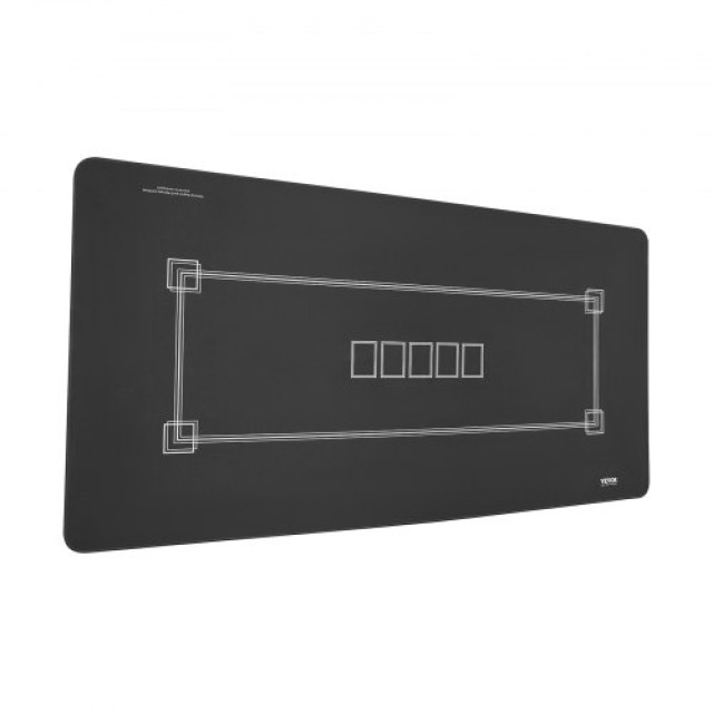 Πτυσσόμενο Τραπέζι Πόκερ VEVOR 70x35 εκ. για 6-8 Παίκτες με Τσάντα Μαύρο  PKZD705X355IQECM4V0