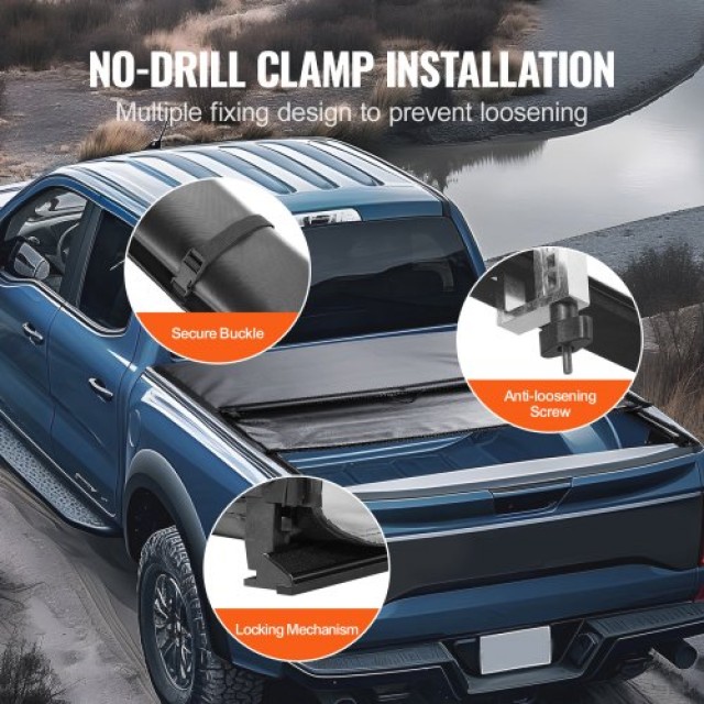 Κάλυμμα Καρότσας VEVOR για Ford F-150 (2009-2024), 5.5 ft, Μαλακό PVC  JQSKCHBXGJQSDHHE9V0