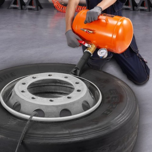 VEVOR Φουσκωτής Ελαστικών 5L με Μανόμετρο, 145 PSI για Αυτοκίνητα &...