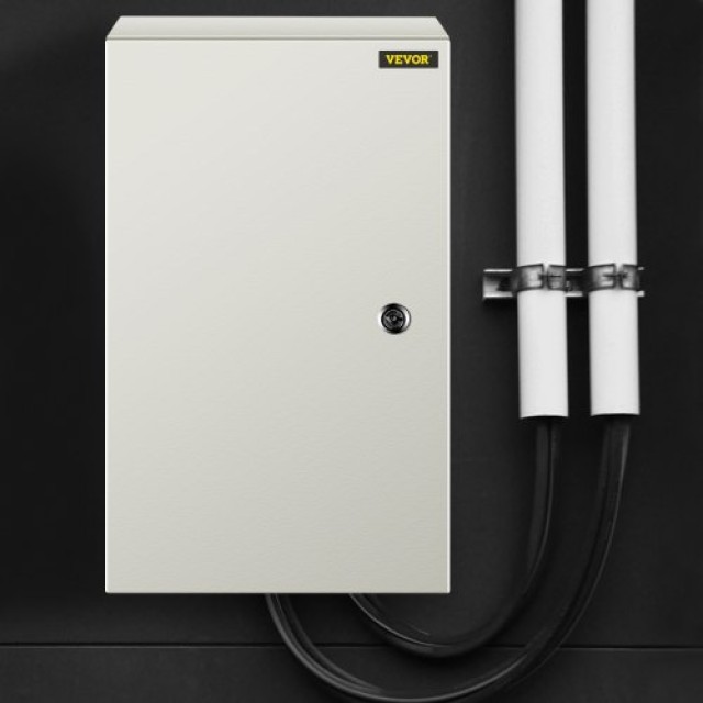VEVOR NEMA Χαλύβδινο Κουτί 20x12x10 NEMA 4X, IP66 Αδιάβροχο & Ανθεκτικό στη Σκόνη, Ηλεκτρικό Κουτί Εξωτερικού/Εσωτερικού Χώρου, με Πλάκα Στήριξης  DQXJSTCFS50X30X25V0