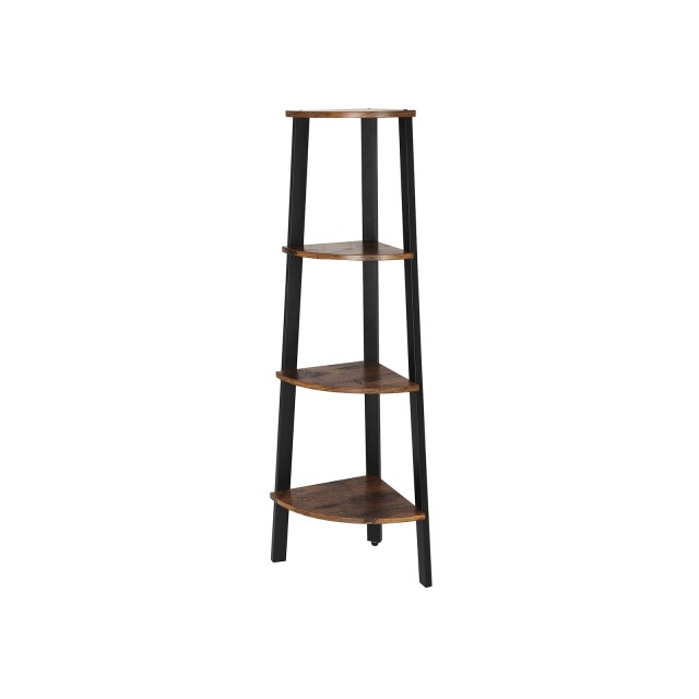 VASAGLE Γωνιακή Ραφιέρα Βιομηχανικού Στυλ 33.9x33.9x124.5cm με 4 Ρά...