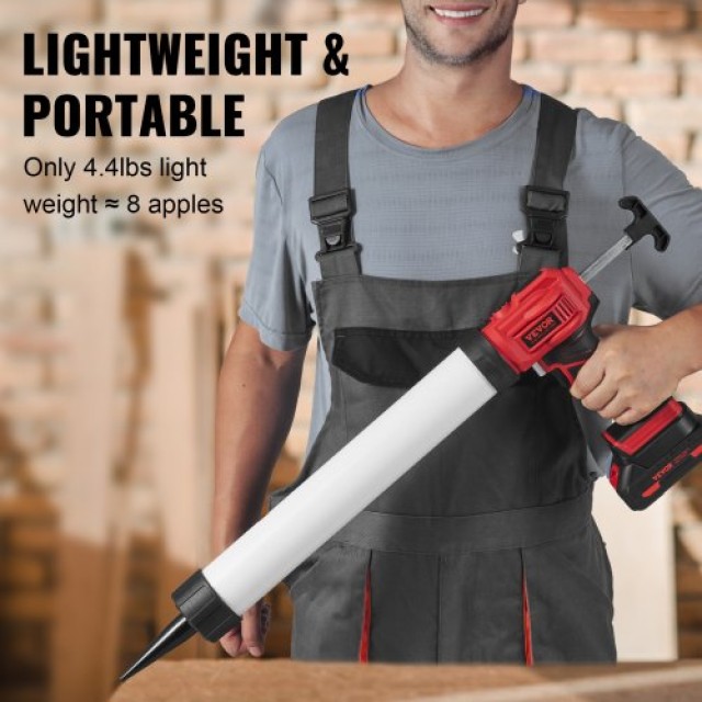 VEVOR 20V Ασύρματο Ηλεκτρικό Πιστόλι Σιλικόνης 600ml με 4 Ταχύτητες  DDTFQ20ASLDX72S5WV2
