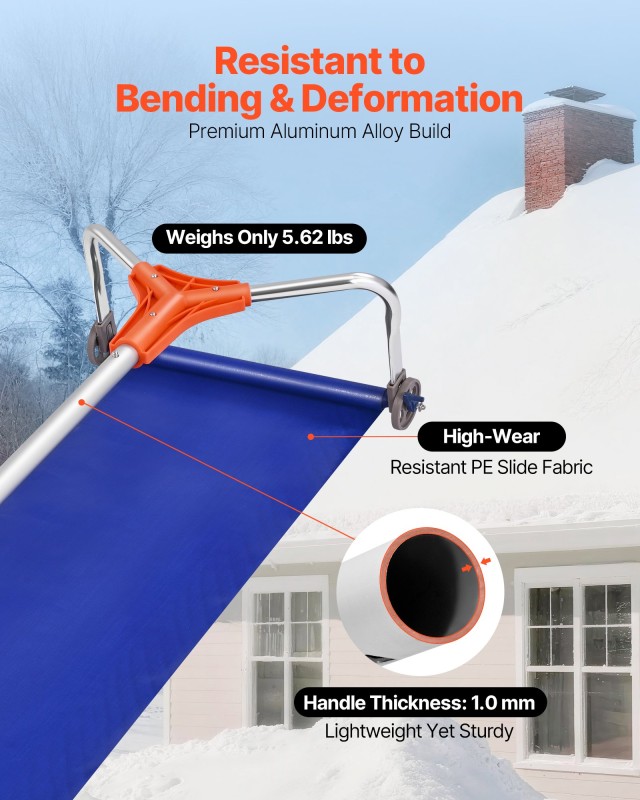 VEVOR Ράβδος Χιονιού Οροφής 17 ιντσών με Ρυθμιζόμενο Χειρολαβή και ... VEVOR Ράβδος Χιονιού Οροφής 17 ιντσών με Ρυθμιζόμενο Χειρολαβή και ...