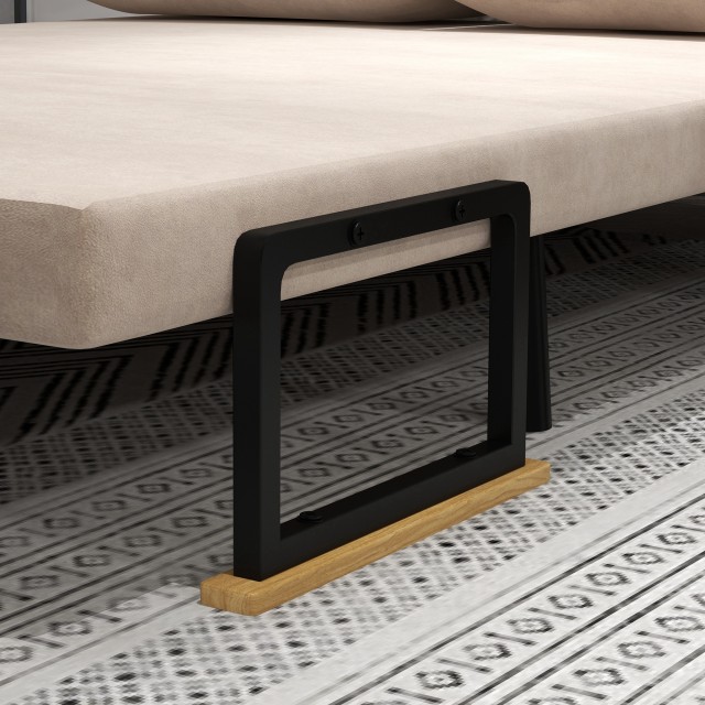 HOMCOM Καναπές-κρεβάτι 3 σε 1 με ύφασμα βελούδου, με ρυθμιζόμενη πλ... HOMCOM Καναπές-κρεβάτι 3 σε 1 με ύφασμα βελούδου, με ρυθμιζόμενη πλ...