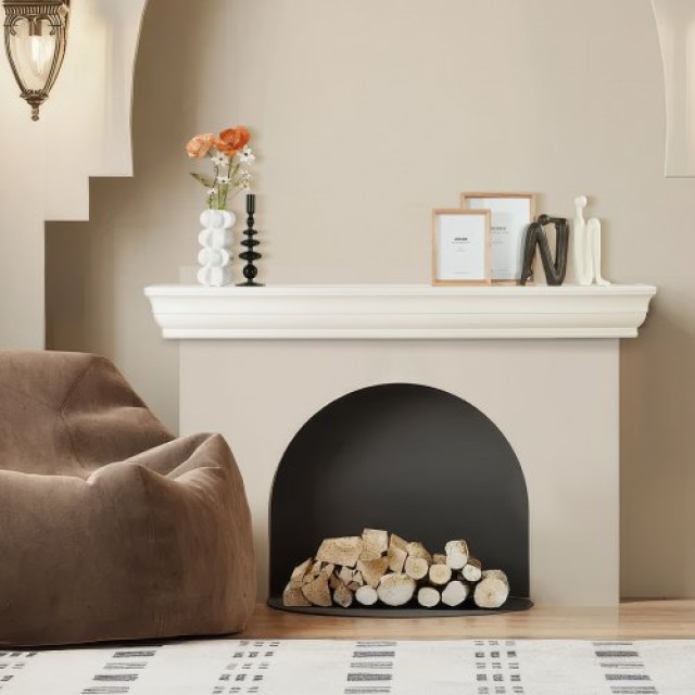 Ράφι Τζακιού VEVOR 152.4 x 20.3 x 12.7cm Λευκό για Καθιστικό  HGCXBLJ60YCBYGW2MV0