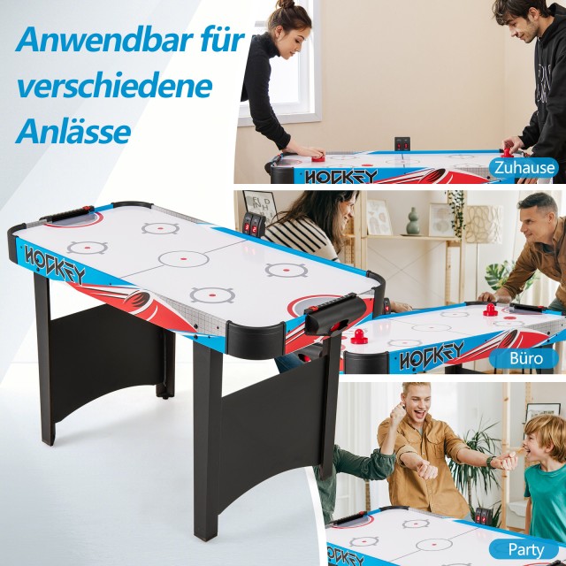 Costway Ηλεκτρικό Τραπέζι Air Hockey με LED Οθόνη 130 x 61 x 76 cm ...