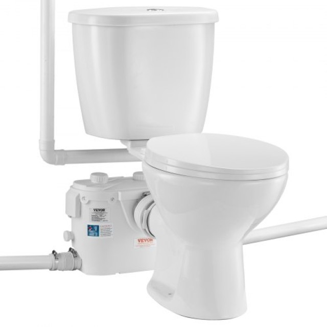 VEVOR  Σύστημα Μακέρασης Τουαλέτας με Αντλία 500W για Υπόγειο ZHSKU...