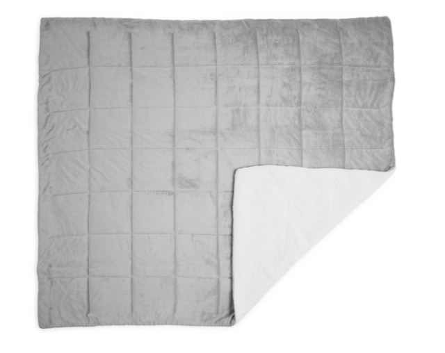 Πολυτελής Κουβέρτα Διπλής Όψης Sherpa 140 x 200 cm Ανοιχτό Γκρι 8720604888263 SleepMed