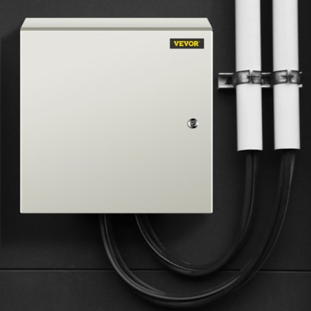 VEVOR NEMA Χαλύβδινο Κουτί 20x20x6 NEMA 4X, IP66 Αδιάβροχο & Ανθεκτικό στη Σκόνη, Ηλεκτρικό Κουτί Εξωτερικού/Εσωτερικού Χώρου με Πλάκα Στήριξης  DQXJSTCFS50X50X15V0
