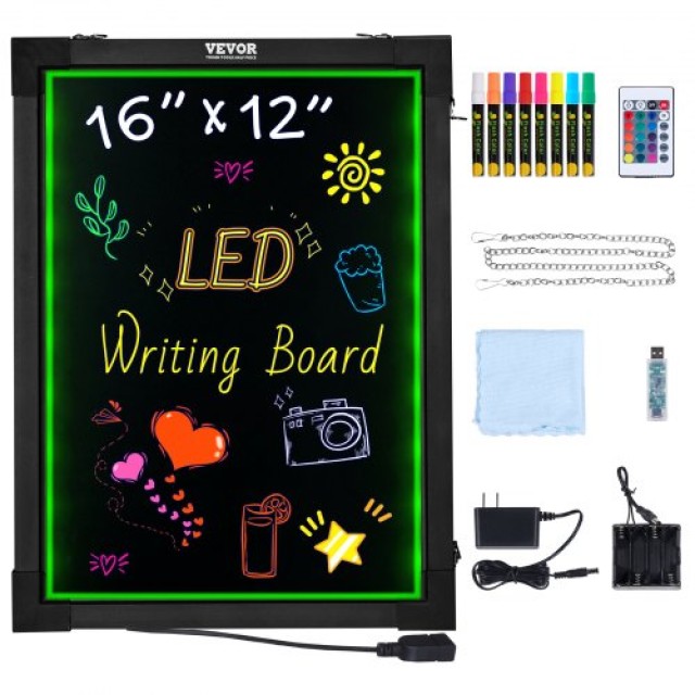 Πίνακας Μηνυμάτων LED VEVOR 16x12 Φωτιζόμενος Γράψιμο & Σβήσιμο  LE...