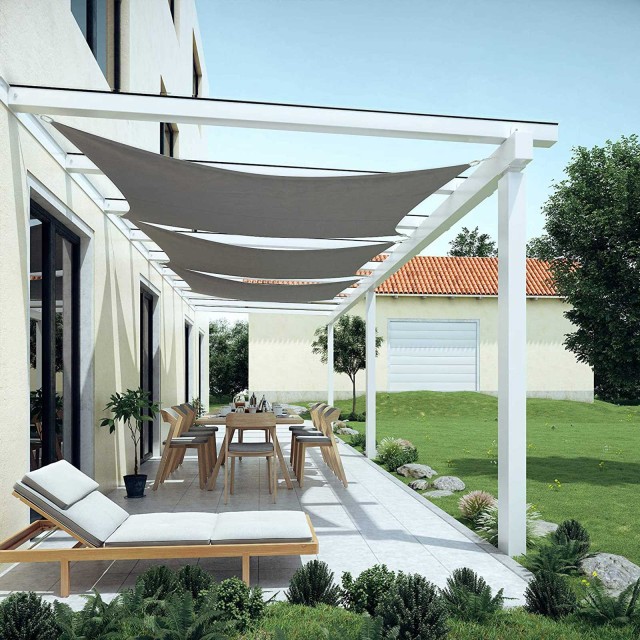 SONGMICS Σκίαστρο Ηλιοπροστασίας 2x3m -  Γκρι, GSH23BK 