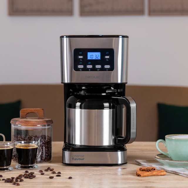 CECOTEC  Καφετιέρα Φίλτρου Coffee 66 Drop & Thermo Time, Ανοξείδωτη, Χωρητικότητα έως 10 Φλιτζάνια  CEC-00274